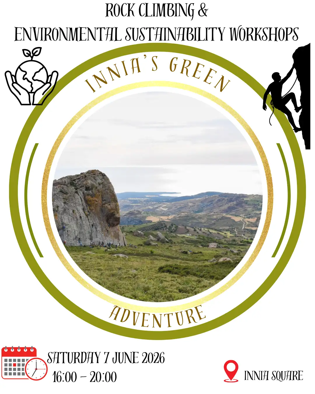 Afternoon Rock Climbing, workshops about best practices for environmental sustainability