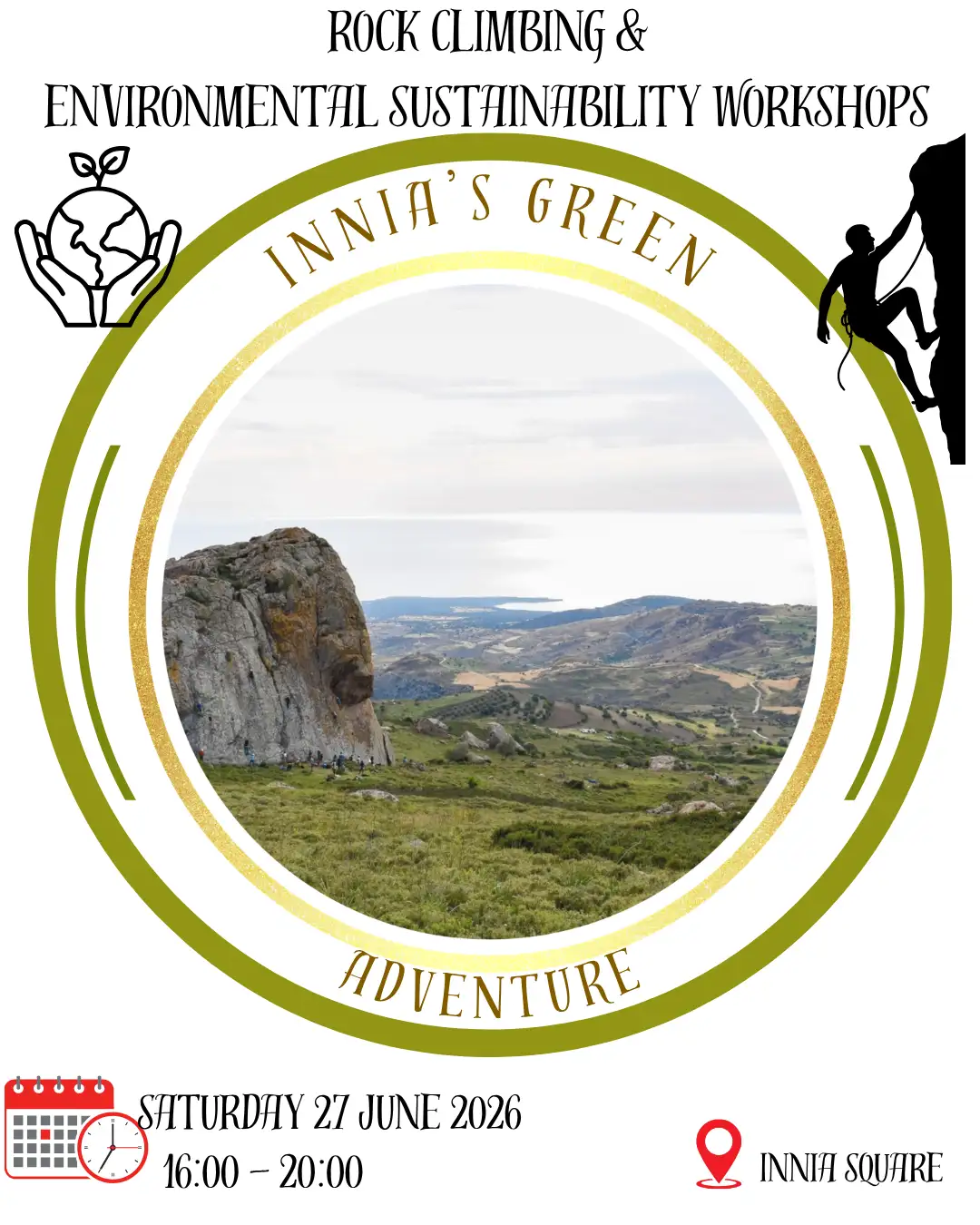 Afternoon Rock Climbing, workshops about best practices for environmental sustainability