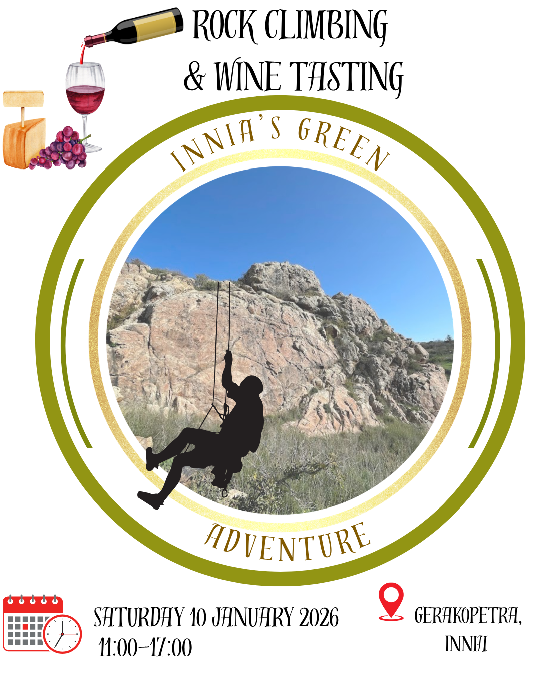 Rock Climbing at Gerakopetra and Winery visitWorkshops for geology and flora & fauna of the area