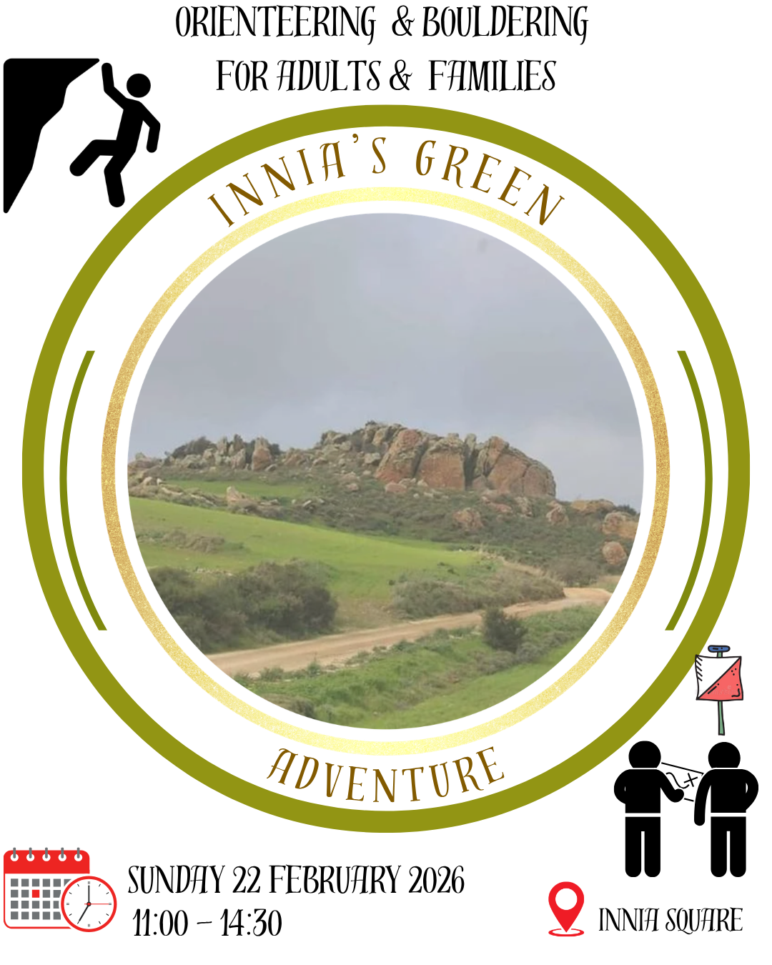 Orienteering & Bouldering Activity for adults and families